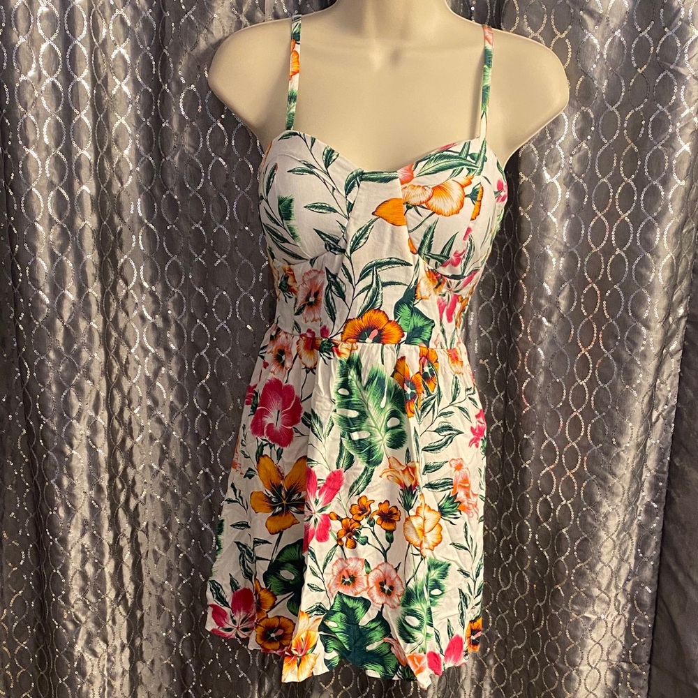 Floral Spaghetti Strap Dress